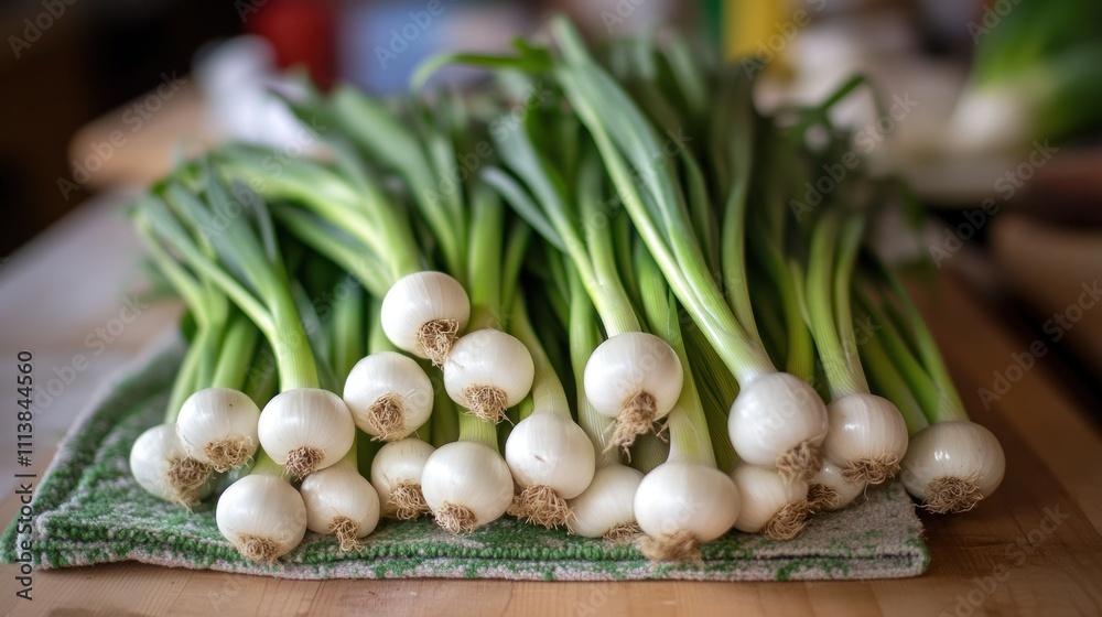 Fresh Green Onions Bundle Ready For Cooking Fresh Green Onions Bundle Ready For Cooking