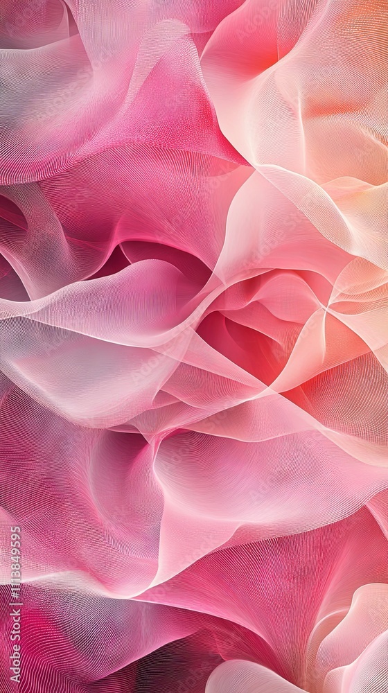 Abstract Pink Fabric Design with Soft Gradients Abstract Pink Fabric Design with Soft Gradients