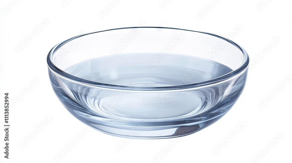 Elegant Empty Glass Bowl, Simple and Modern Design Elegant Empty Glass Bowl, Simple and Modern Design