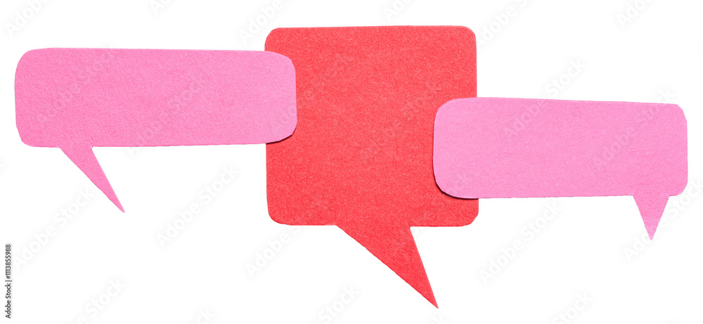 Pink red blank cut out cardboard paper speech bubbles with rough edges and copy space for text on transparent png background design element Pink red blank cut out cardboard paper speech bubbles with rough edges and copy space for text on transparent png background design element