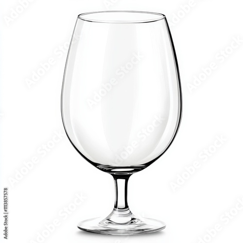 Wine Glass Mock Up. Blank Sticker Design for Vinyl Alcohol Glasses photo