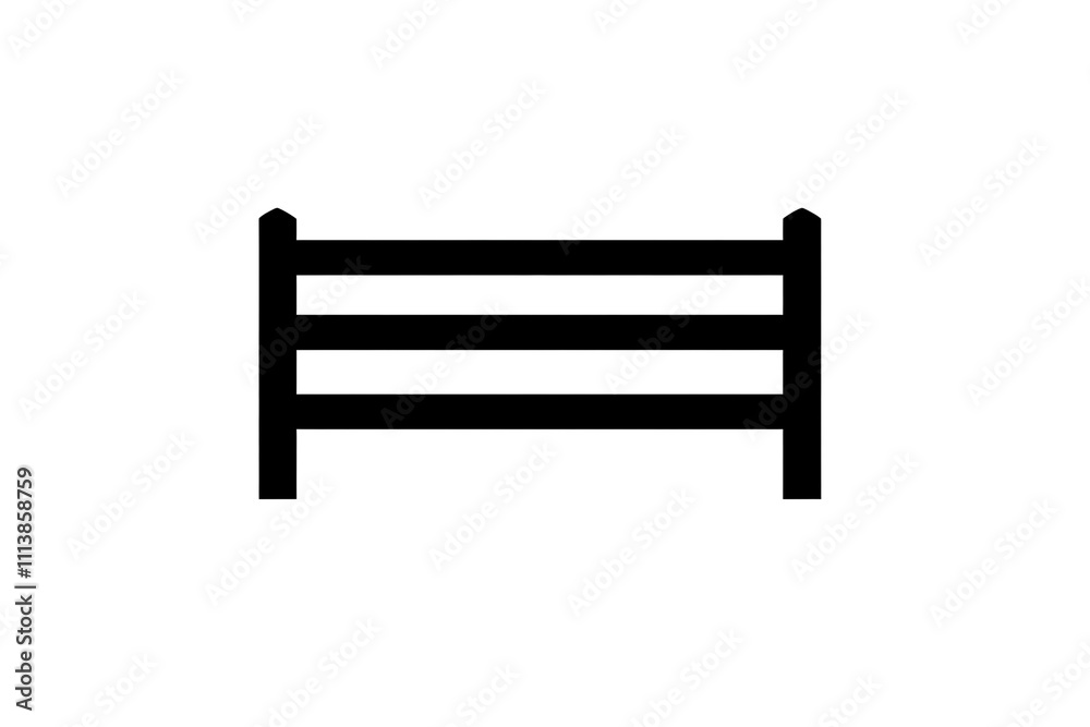 a black fence with a white background a black fence with a white background