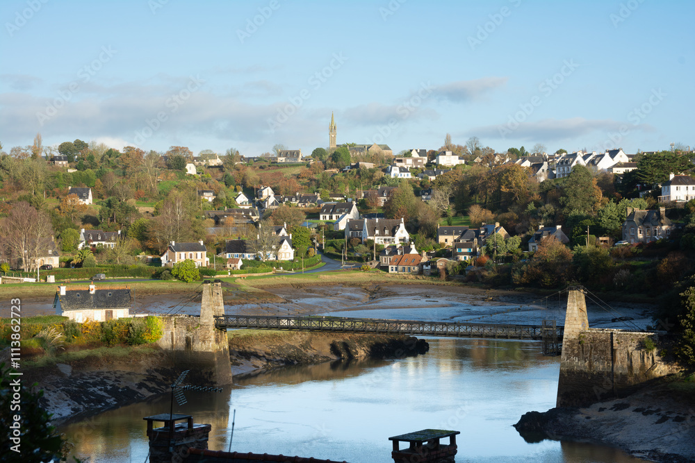 Obraz premium Paysage de campagne autour de Tréguier en Bretagne