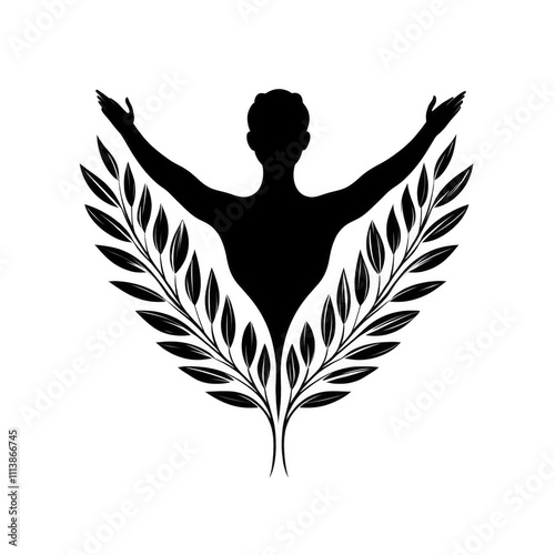 Black Public Health icon png Minimalist flat icon, vector logo style sign clipart on a transparent background