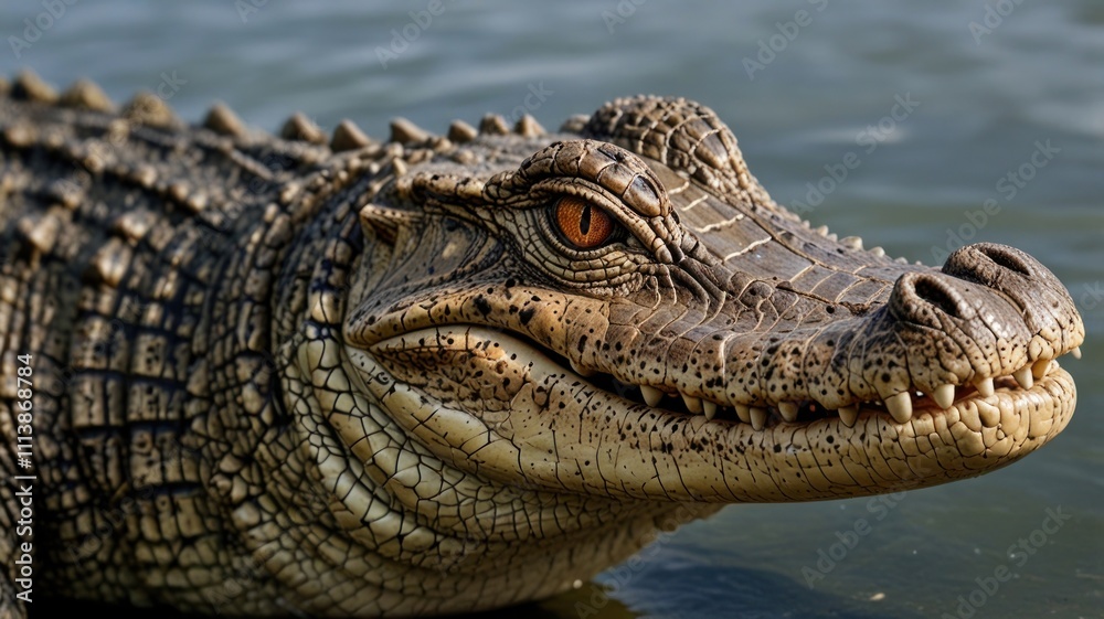 Fototapeta premium Crocodile in Water