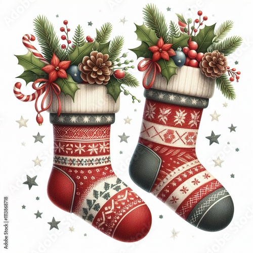 christmas stocking with gifts