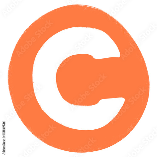 C Alphabet Hand Drawn Style And Colorful Design Font Design C Alphabet Isolated