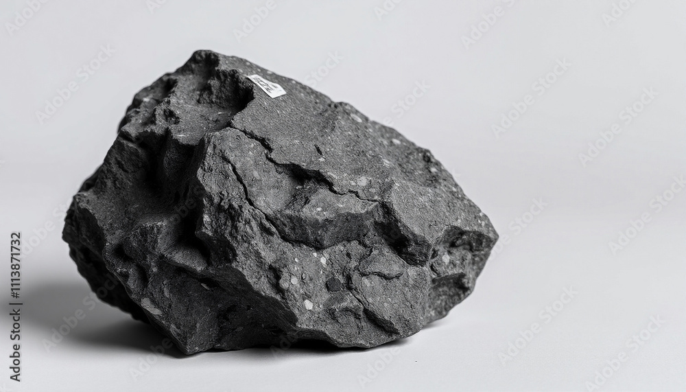 Naklejka premium PNG ULTRA HD 8K Diorite Rock – Intricate Stone with Light and Dark Mineral Patterns, Textured Details, Isolated on Neutral Background, Ideal for Geology, Design, or Education