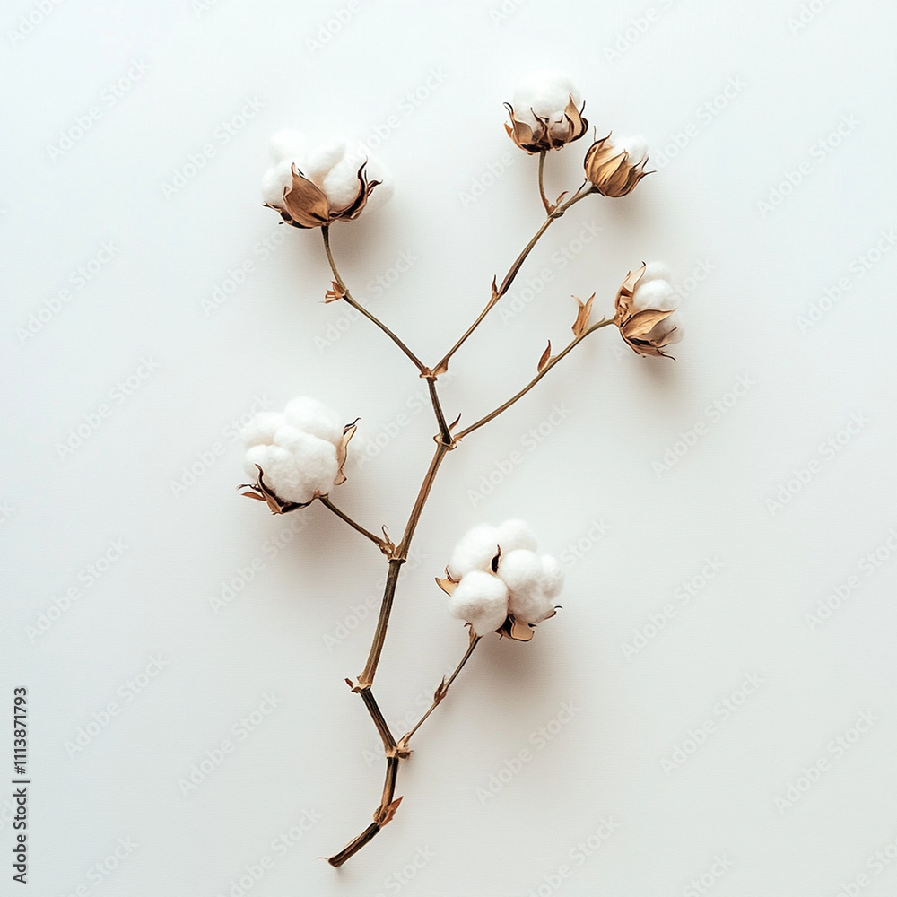 cotton on a branch cotton on a branch
