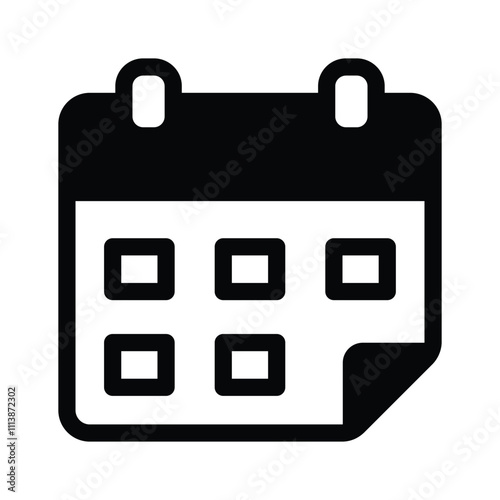 Calendar vector icon design in trendy style, planner icon