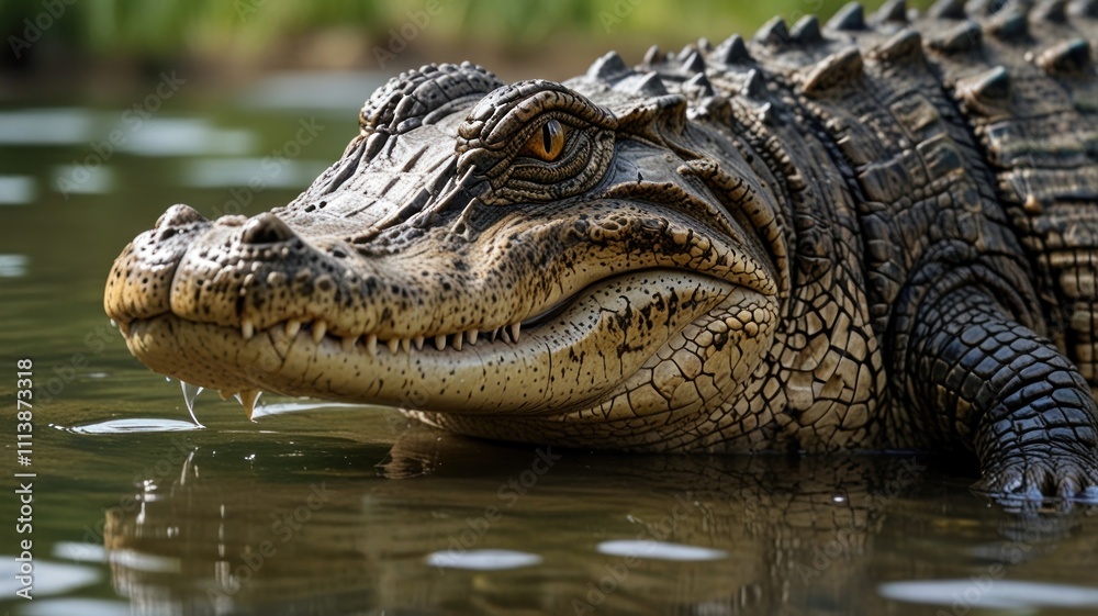 Obraz premium Crocodile in Water