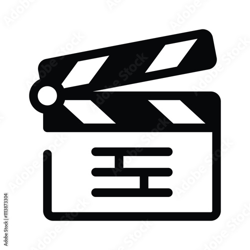 Get this amazing icon of clapperboard, filmmaking, video recording