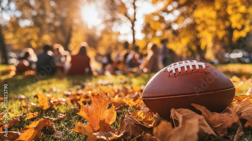 Thanksgiving Outdoor Activities: Football Games, Autumn Leaves, and Family Picnics