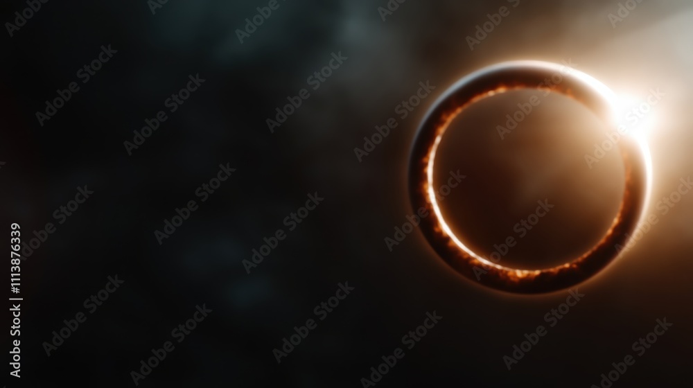 A captivating eclipse in a dark cosmic setting reveals a bright glowing halo, symbolizing awe, mystery, and the celestial dance of astronomical phenomena. A captivating eclipse in a dark cosmic setting reveals a bright glowing halo, symbolizing awe, mystery, and the celestial dance of astronomical phenomena.