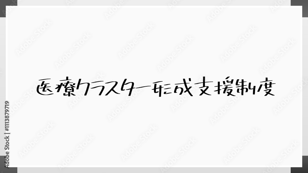 医療クラスター形成支援制度 のホワイトボード風イラスト 医療クラスター形成支援制度 のホワイトボード風イラスト