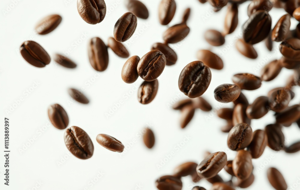 Dynamic Falling Coffee Beans Dynamic Falling Coffee Beans