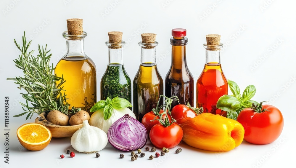 Assortment of Italian Herbs and Spiced Oils Assortment of Italian Herbs and Spiced Oils
