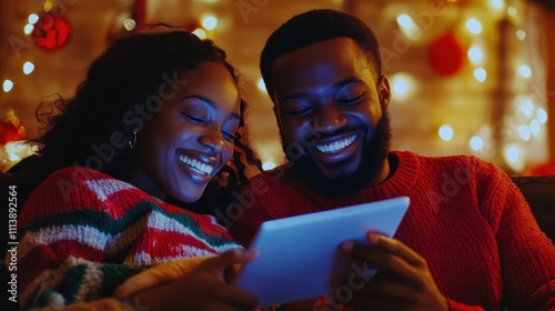 The Joyful Couple with Tablet