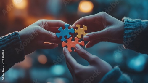 The Colorful Puzzle Piece Connection