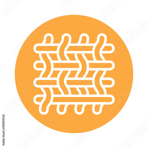 Weave  Vector Glyph Cricle Icon.Eps file 10