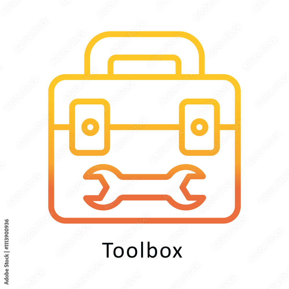 Toolbox Vector Gradient Outline Icon.Eps file 10 Toolbox Vector Gradient Outline Icon.Eps file 10