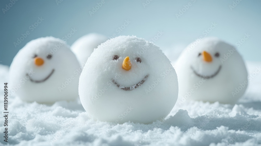 The Smiling Snowball Friends The Smiling Snowball Friends
