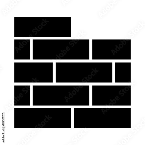 Bricks glyph icon