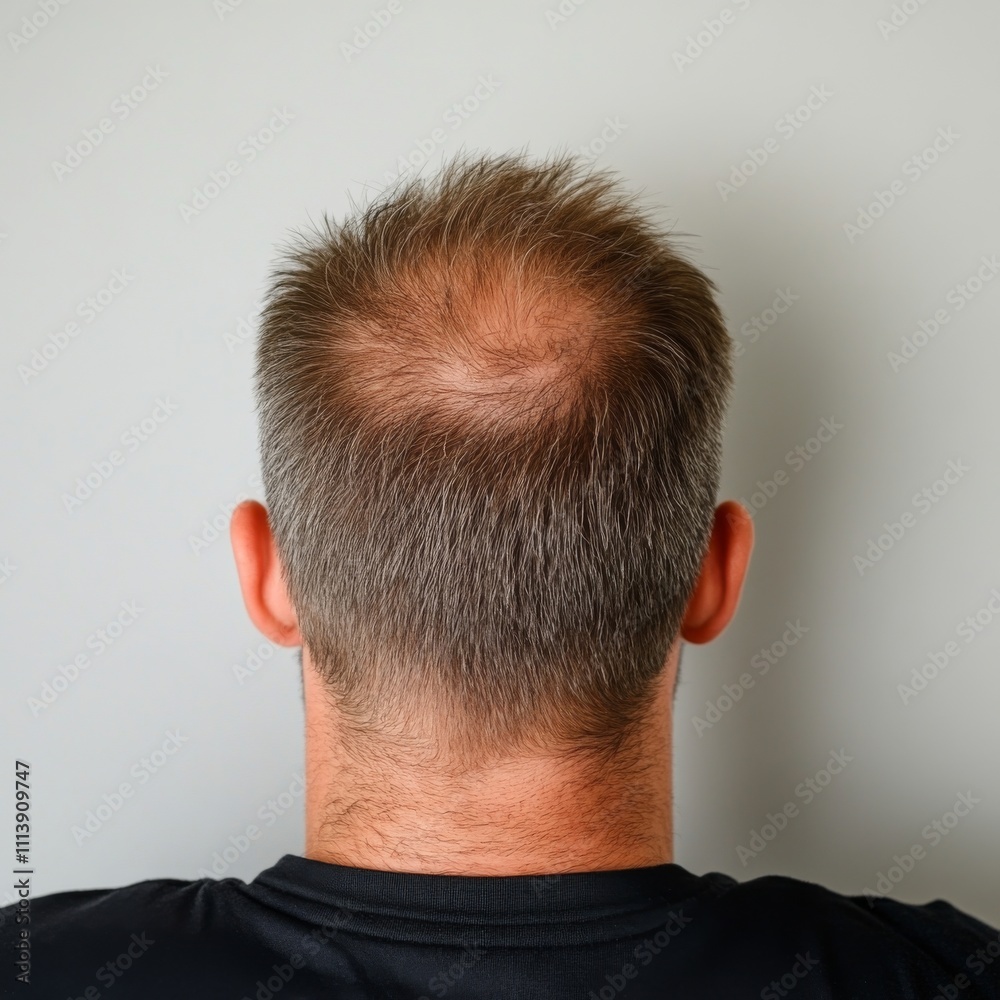 Hair loss solutions for men indoor setting photography close-up health and wellness focus Hair loss solutions for men indoor setting photography close-up health and wellness focus
