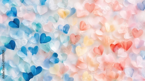 The Colorful Heart Background