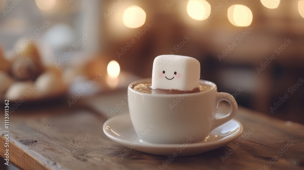 The Happy Marshmallow in Coffee The Happy Marshmallow in Coffee