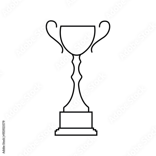 Trophy cup, winner cup, victory cup icon. Reward symbol sign for web and mobile