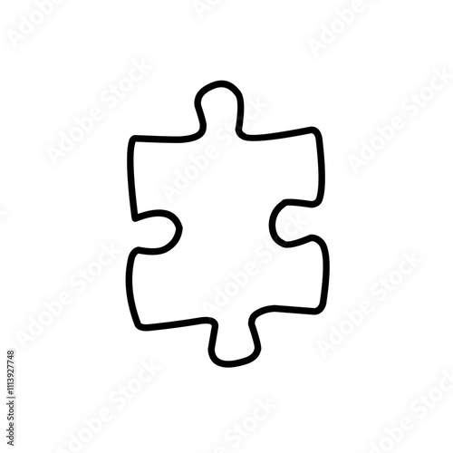 illustration of puzzle vector icon