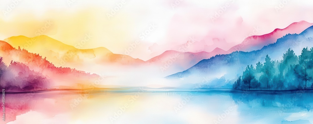 A foggy morning over a meandering river with small tributaries, banks shrouded in mist, silhouettes of trees visible along the river A foggy morning over a meandering river with small tributaries, banks shrouded in mist, silhouettes of trees visible along the river