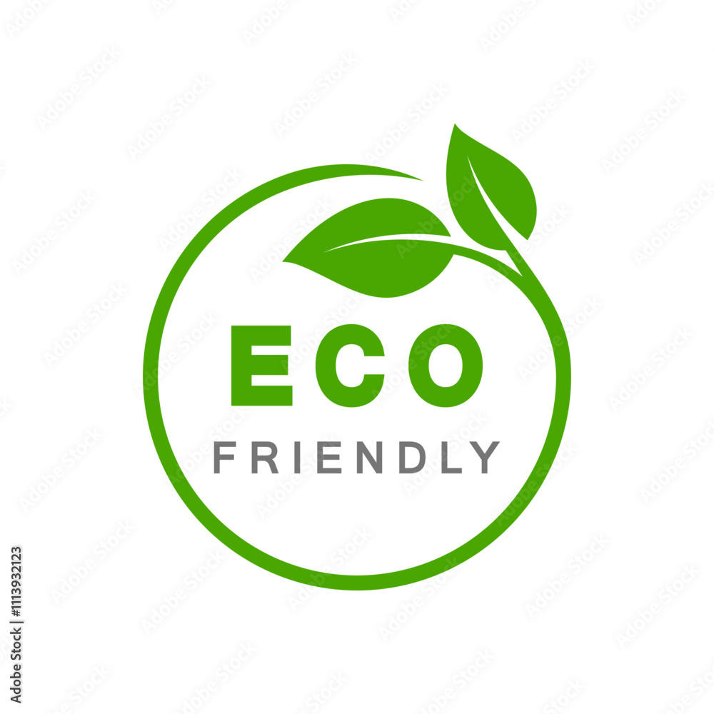 Eco friendly Healthy natural product label logo design Eco friendly Healthy natural product label logo design
