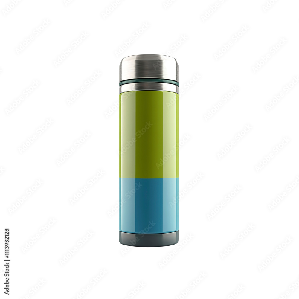 Stylish Two-Tone Green and Blue Insulated Water Bottle Stylish Two-Tone Green and Blue Insulated Water Bottle