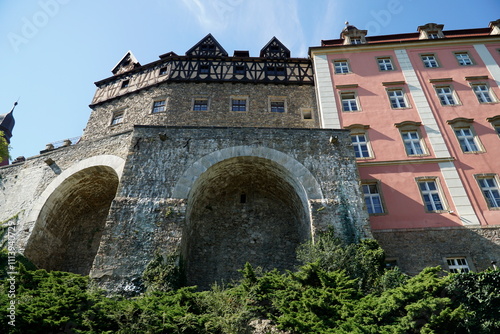 Ksiaz Castle - view from the tarrace with garden - Walbrzych, Poland photo