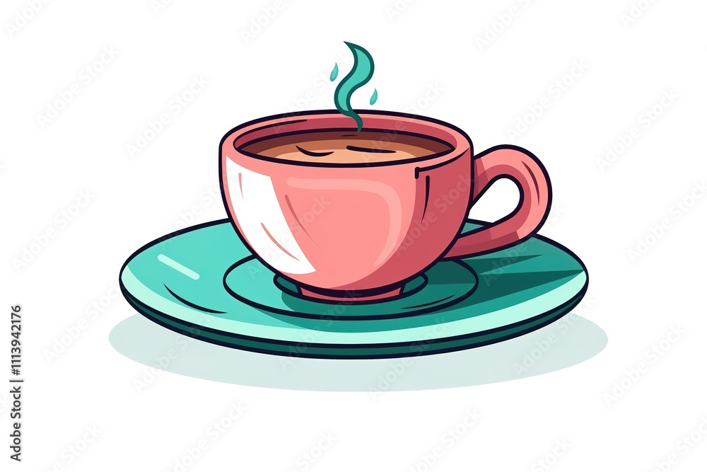 A Cup of Coffee Symbol. Social Media Post. Vector Illustration.
A Cup of Coffee Symbol. Social Media Post. Vector Illustration.