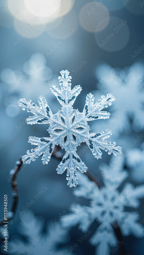 Intricate Snowflake Macro: Winter's Natural Artistry for Seasonal Marketing, Holiday Cards, and Educational Materials Intricate Snowflake Macro: Winter's Natural Artistry for Seasonal Marketing, Holiday Cards, and Educational Materials