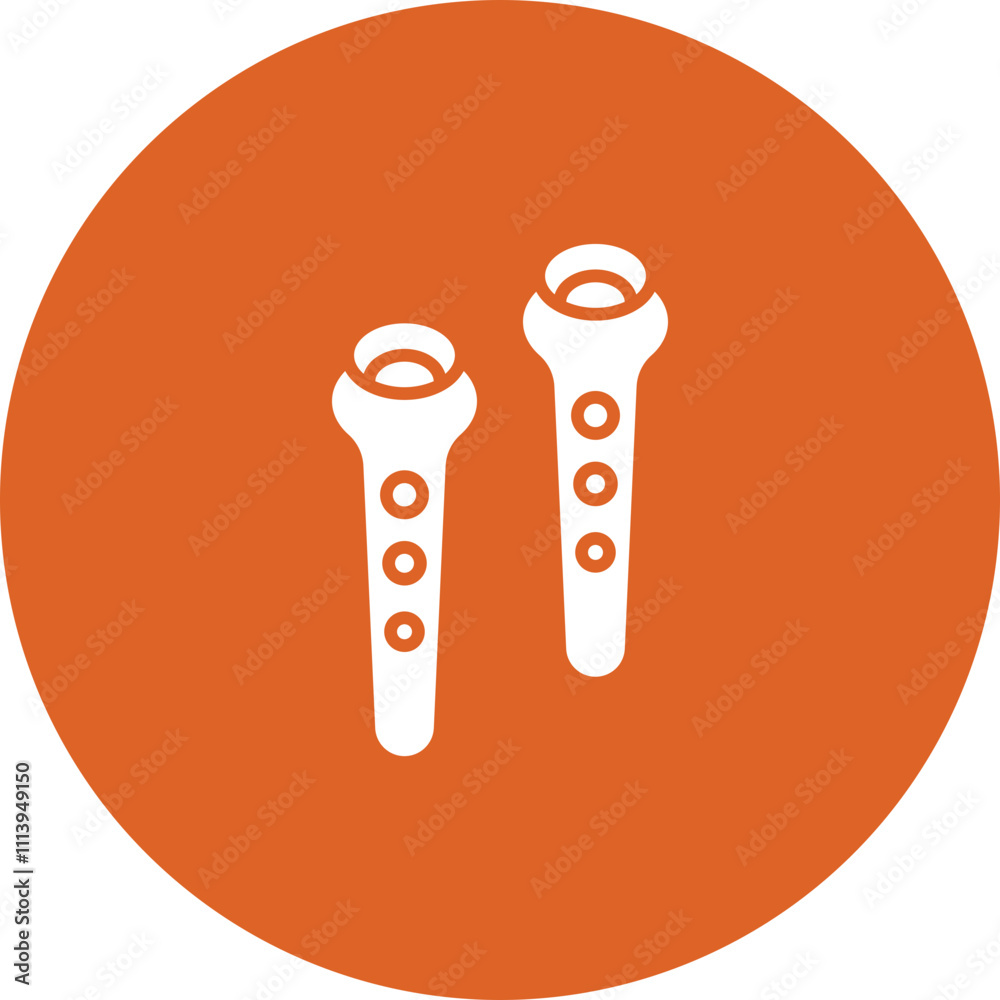 VR Controller glyph circle icon VR Controller glyph circle icon