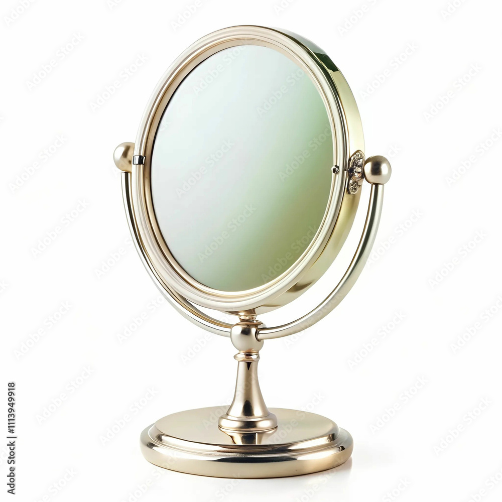 A sleek dressing table mirror with a minimalist design, set against A sleek dressing table mirror with a minimalist design, set against