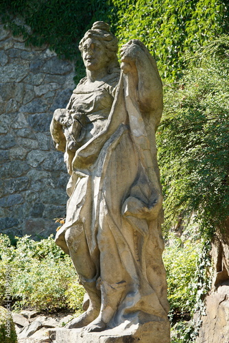 Sculpture at Ksiaz Castle - Walbrzych, Poland photo