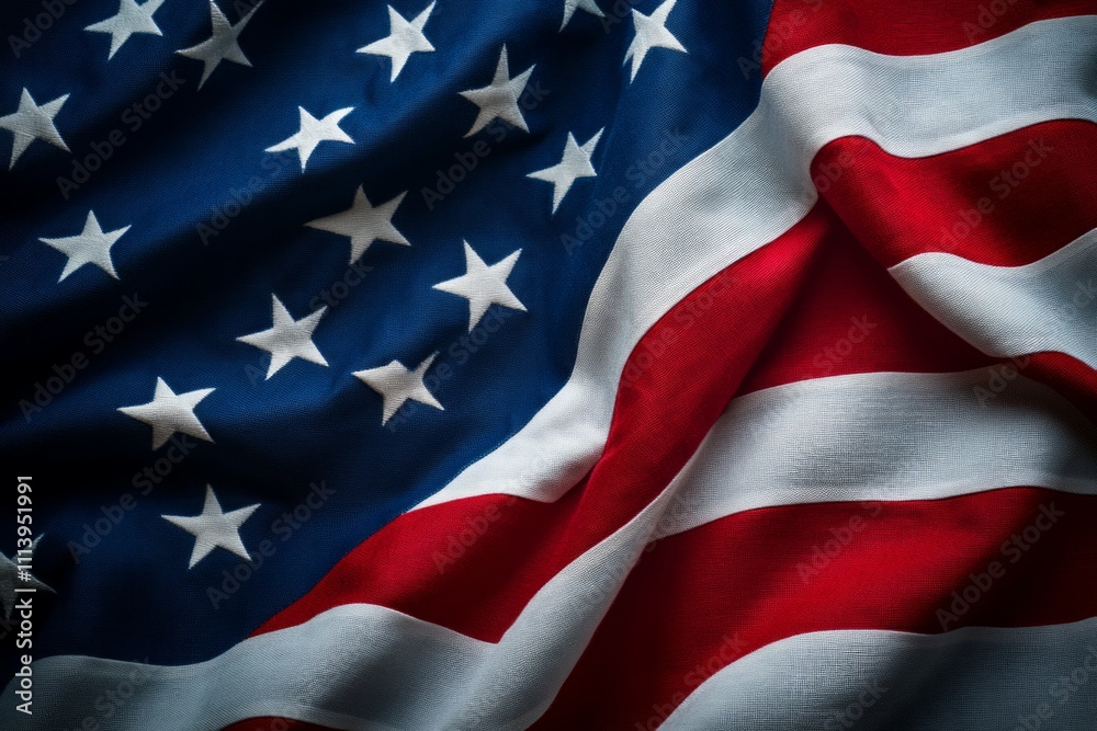 A close up wavy full background image of an United States of America flag, USA flag A close up wavy full background image of an United States of America flag, USA flag