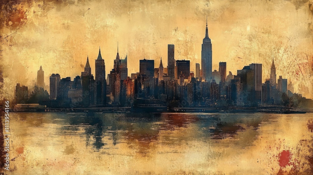 Urban Skyline Artwork