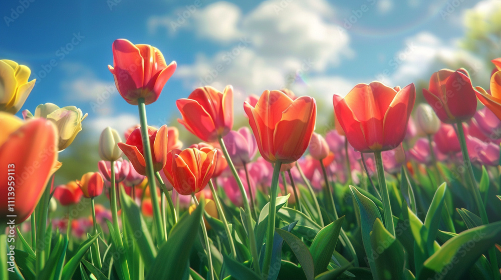 Bright_and_colorful_tulips_swaying_gently_ Bright_and_colorful_tulips_swaying_gently_
