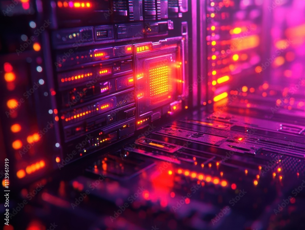 A symbolic scene of a glowing firewall protecting a server, filminspired lighting, and dramatic composition A symbolic scene of a glowing firewall protecting a server, filminspired lighting, and dramatic composition