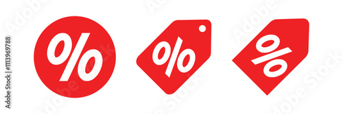Discount promotion icon. Price discount tag icons. Promotion price tag icon collection. Discount icon.