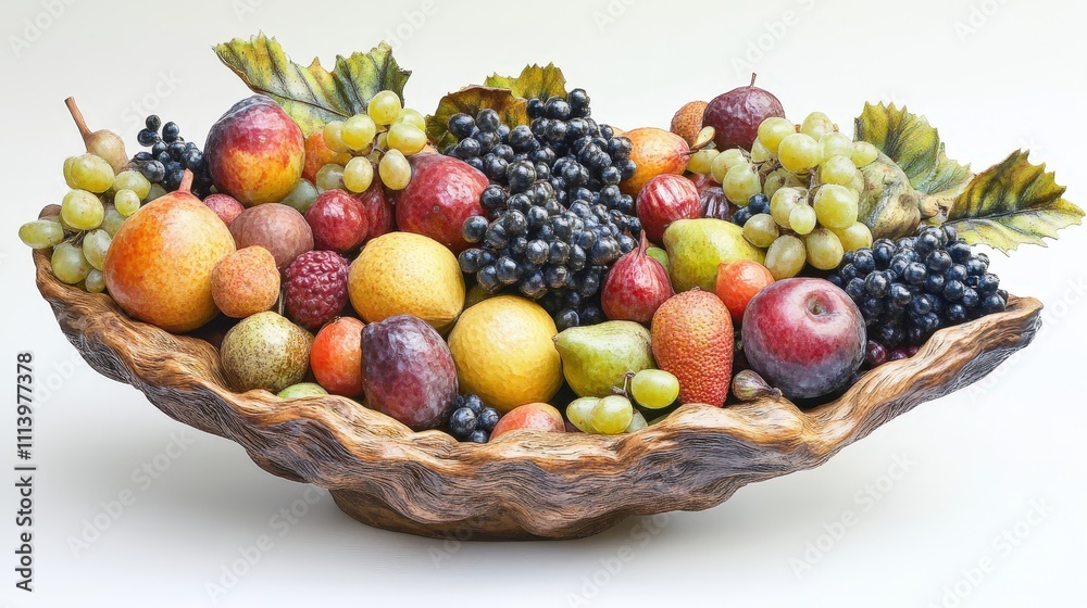 A food modeler designs a beautifully detailed fruit bowl, paying attention to the textures and natural imperfections of the various fruits A food modeler designs a beautifully detailed fruit bowl, paying attention to the textures and natural imperfections of the various fruits