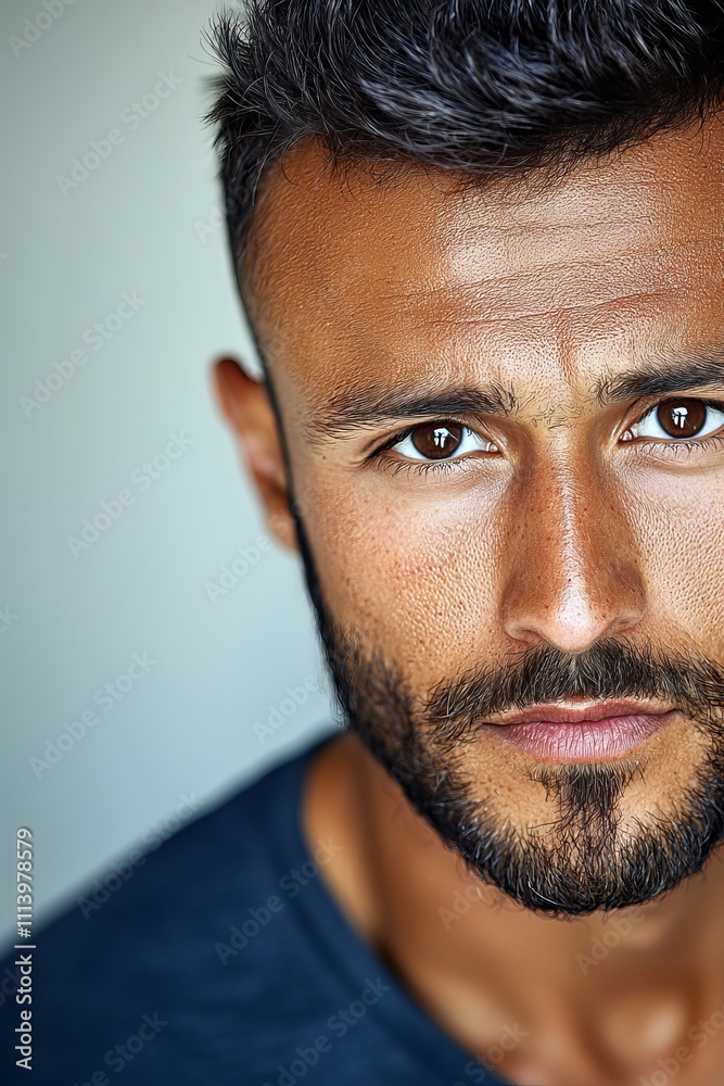 Identification picture - Syrian youth with a beard. Identification picture - Syrian youth with a beard.