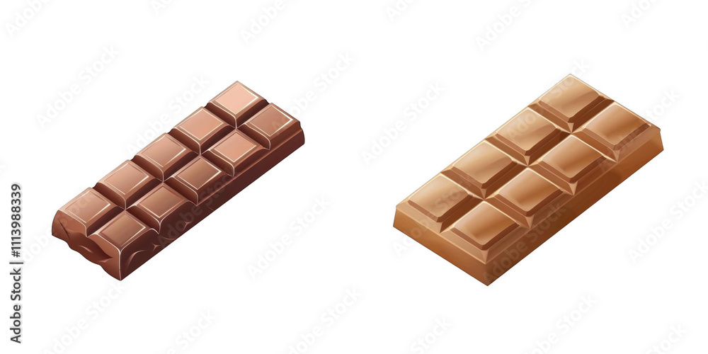 3d render chocolate bar isolated on transparent background Cartoon Illustration in plastic style 3d render chocolate bar isolated on transparent background Cartoon Illustration in plastic style