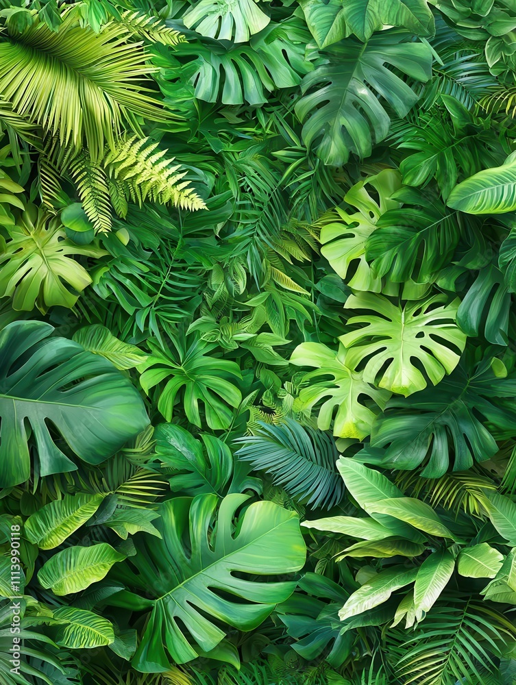 Lush forest with wildlife, threatened by global warming, vibrant details, 3D illustration Lush forest with wildlife, threatened by global warming, vibrant details, 3D illustration